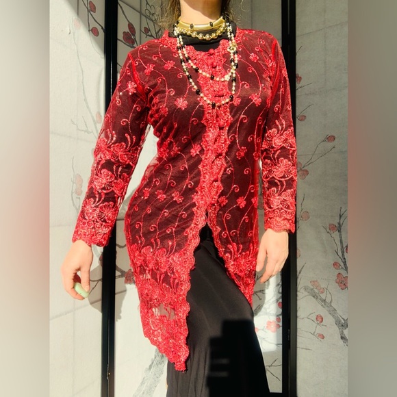 Anthropologie Metallic Mesh Mermaidcore Indie Sleeze INDIAN Tribal Core Dress - Picture 8 of 16